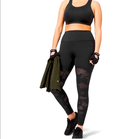 NWT Lululemon Sheer Will High-Rise Tight 28" 
Camo - Picture 1 of 9